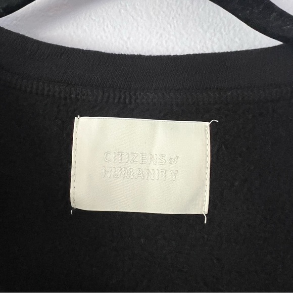 Citizens of Humanity Cora Henley Sweatshirt Black - Picture 8 of 13